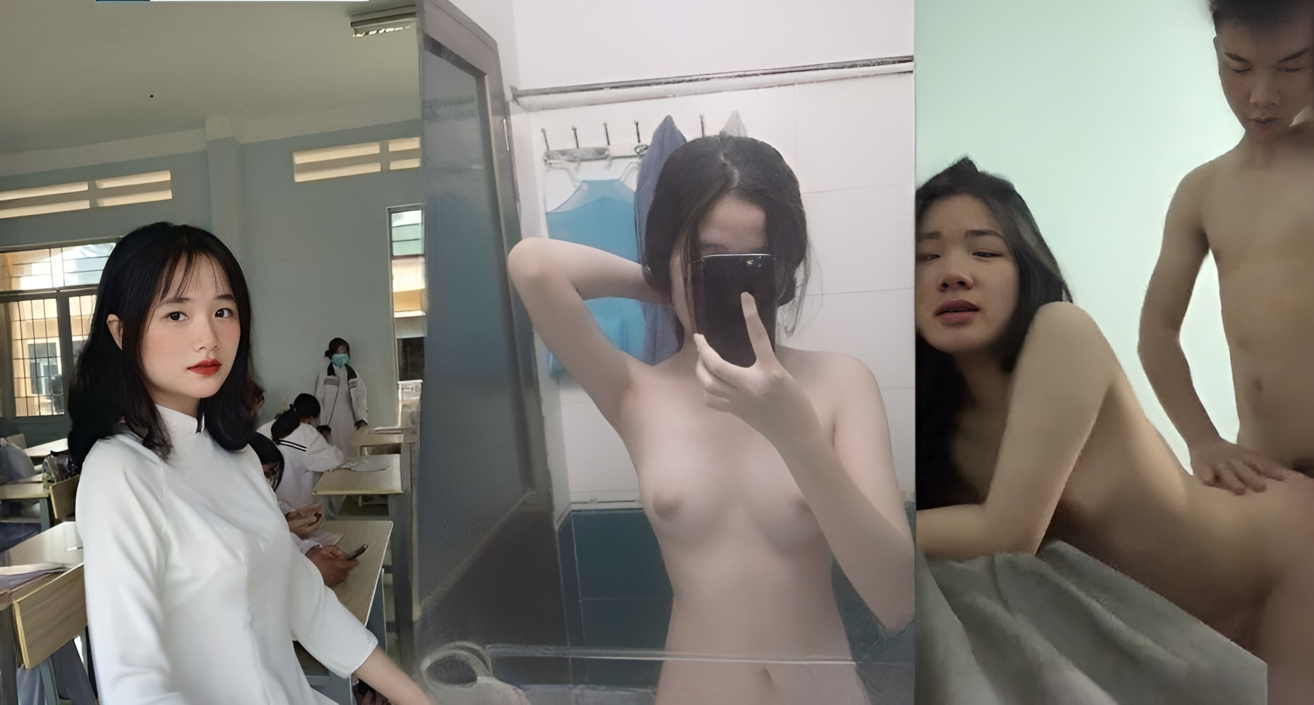 Pelajar perempuan bernafsu dan teman lelakinya